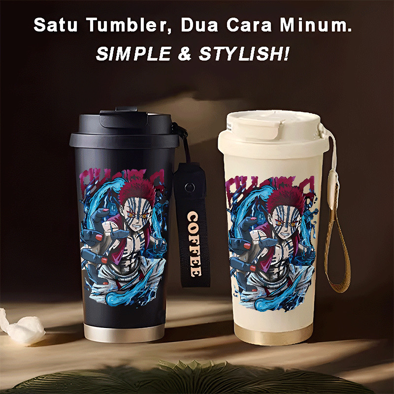 Akaza Juru Tumbler Demon Slayer Kimetsu no Yaiba 500ml stainless steel ...