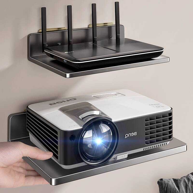No-Drill Projector Mount Wall Shelf Router Holder TV Set-Top Box ...