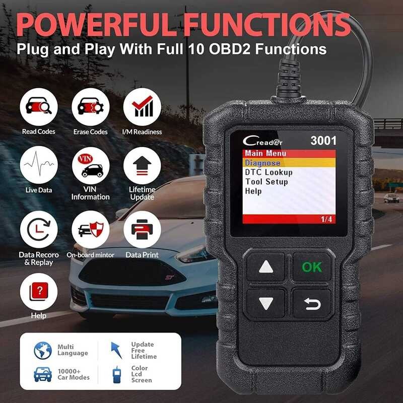 Diagnostic LAUNCH Tools X431 Cr3001 Car Full Obd2 Automotive ...