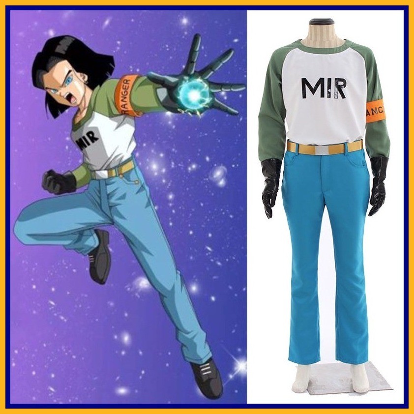 [Hot-Sale] Android Dragonball Z 17 Lapis Uniform Cosplay Costume ...