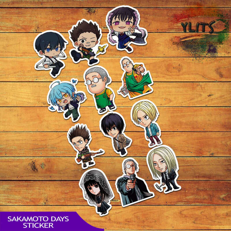 Sakamoto Days Chibi Sticker Set – Glossy Anime Stickers For Laptop ...