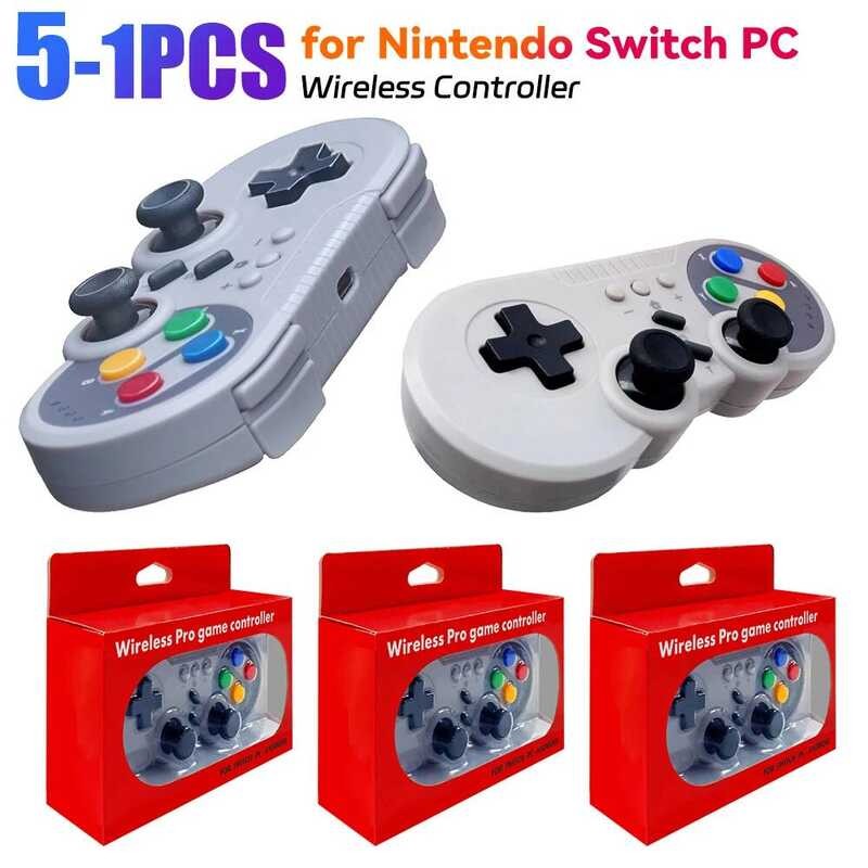 9 5-1Pcs 2 For Nintendo Switch Gamepad Wireless Game Controller Retro ...