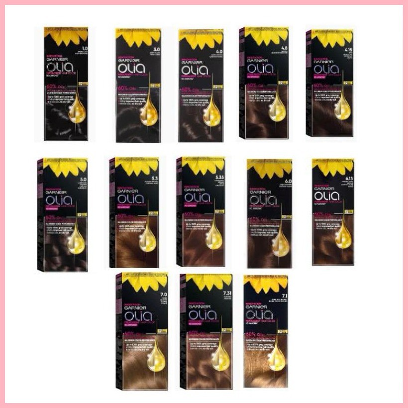 Garnier Olia Hair Color, No Ammonia With 60% Oils (13 variants ...