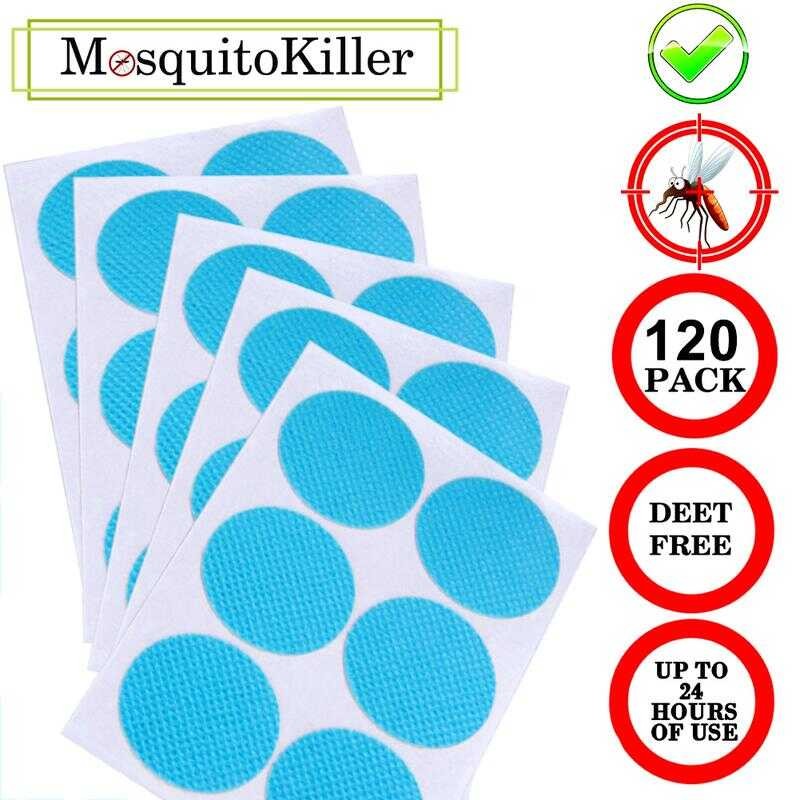 [At] 120Pcs Mosquito Patches Stickers Kids Adults Home Outdoor Bugs ...
