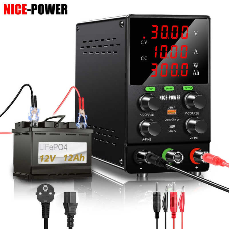 Adjustable DC Power Supply V A Lab Bench Source Stabilized OCP Output ...