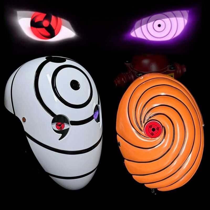 Madara Mask Glowing Naruto Uchiha Madara Itachi Sharingan White Mask ...