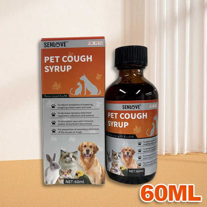 SENLOVE 60Ml For Dog Cat Dogs Cats Respiratory Infection Cough Relief ...
