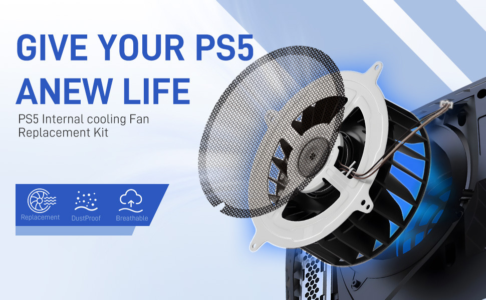 Internal Cooling Fan Replacement for PS5 CPU Cooler Fan PlayStation 5 ...
