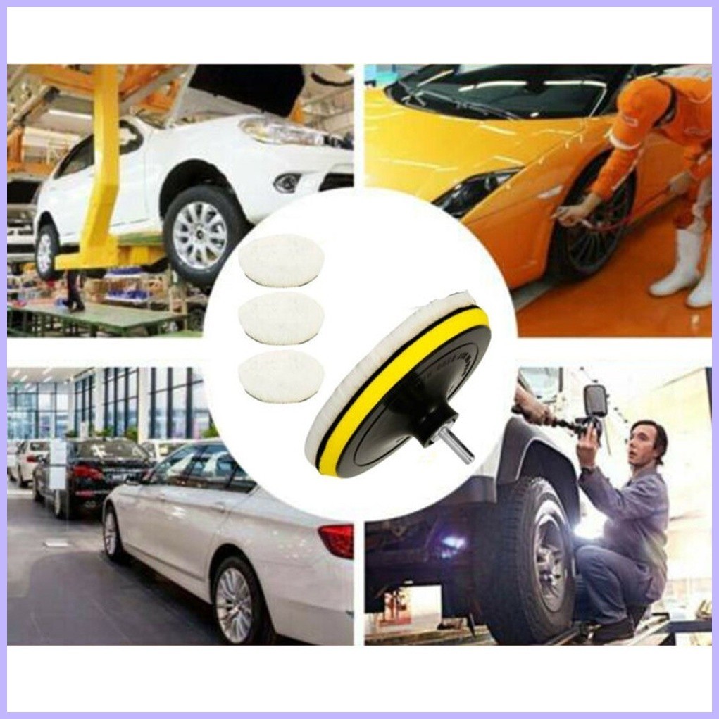 Kele 3Pcs/Set Polishing Pads 3/4/5/6 inch Car Buffing Wool Wheel Mop ...