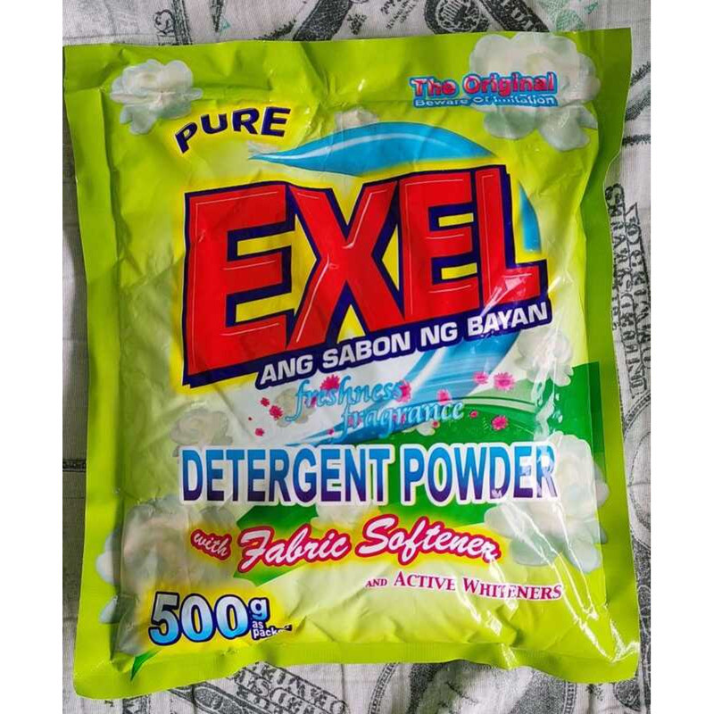 1/2 Kilo Pure Exel Detergent Powder With Fabric Softeners And Active ...