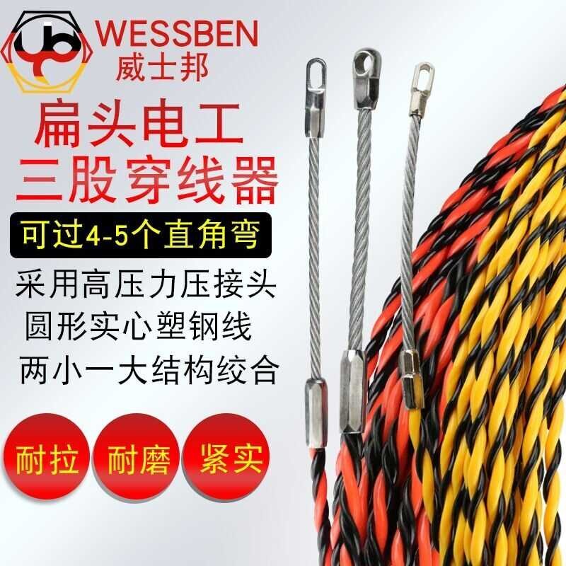 Taiwan Three-Strand Flat Head Electrician Steel Core Concealed Pipe ...