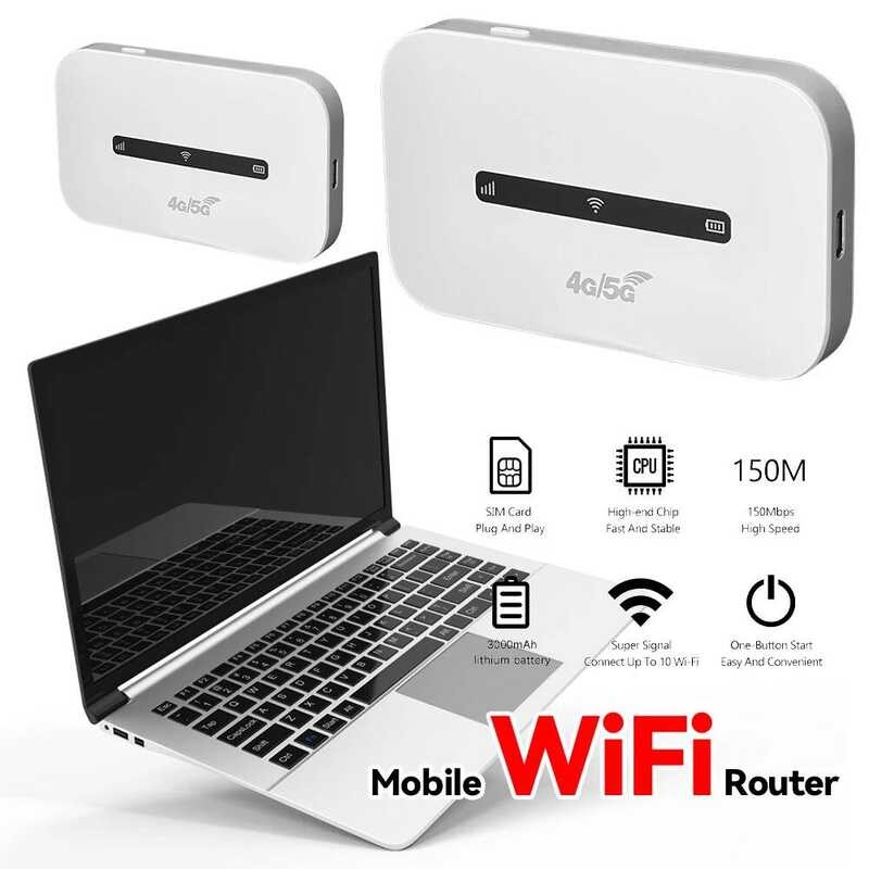 Yy 4G LTE Portable Wifi 3000Mah 150Mbps Wireless Internet Router With ...