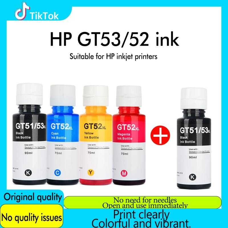 HP Gt53xl Printer Gt52 Ink Cartridge, Original, Smart Tank 532, 538115 ...