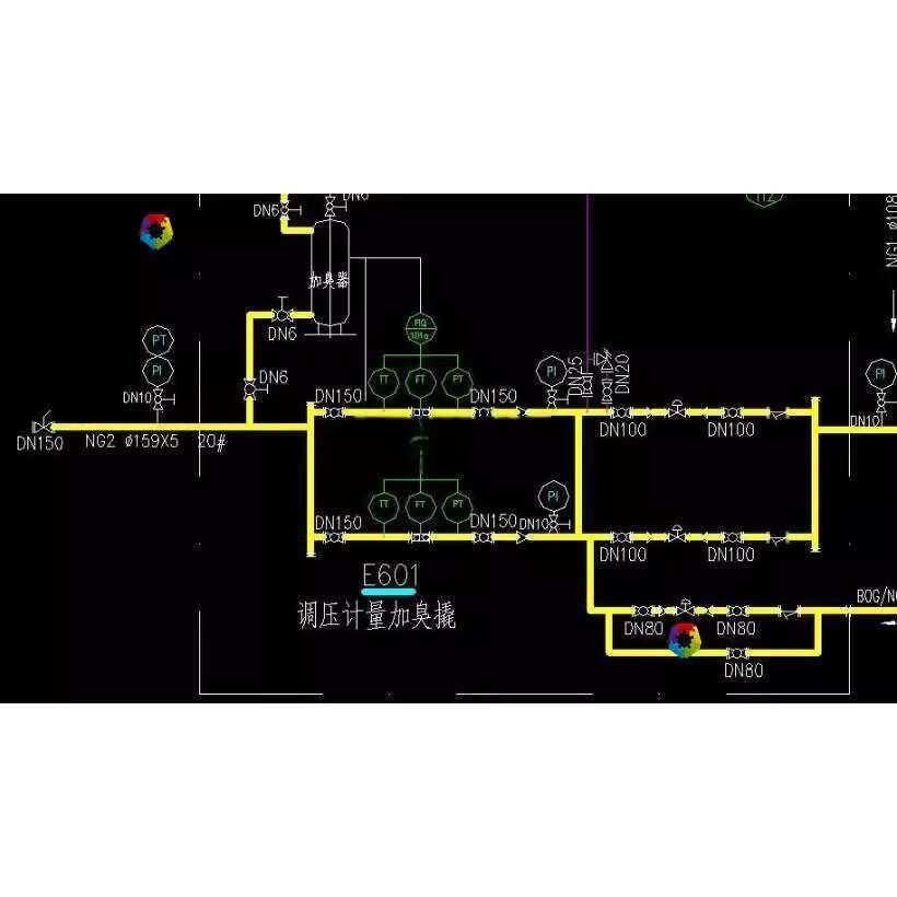 LNG Gasification Station Process Flow Design Drawing 1135001 Drawing 3D ...