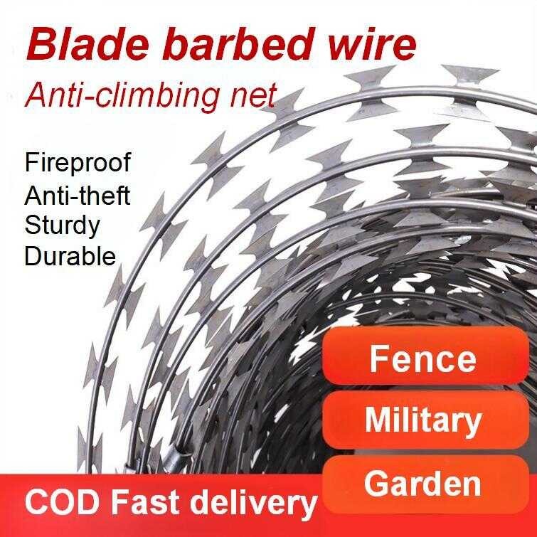 50/100 Metric Barbed Combat Anti-Theft / Anti-Magnetic Steel Wire Rope ...