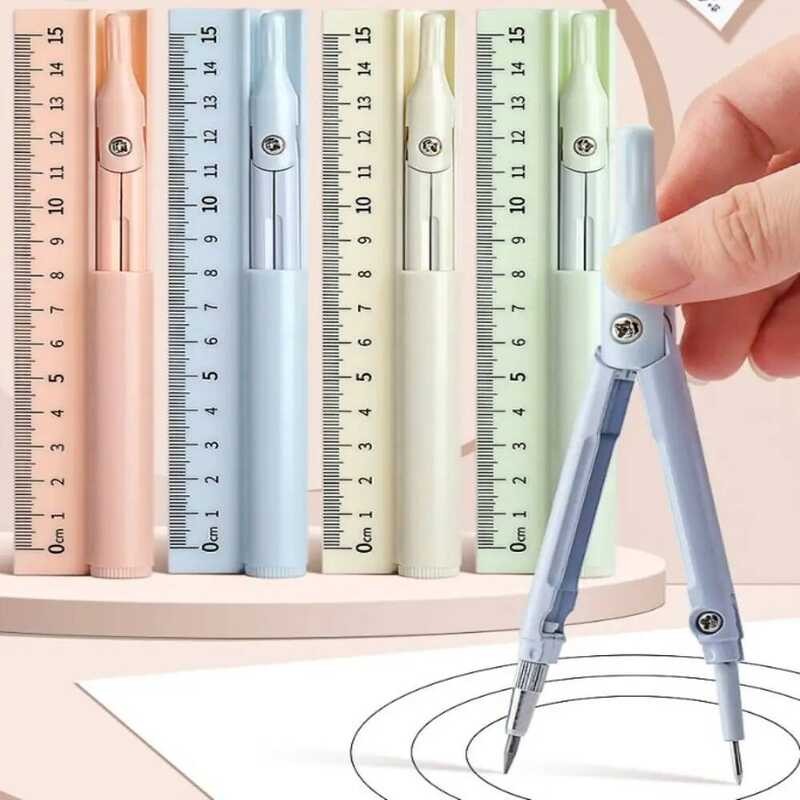 W Adjustable Pencil Compass Ruler Metal Unique Design 3 In 1 Compasses ...