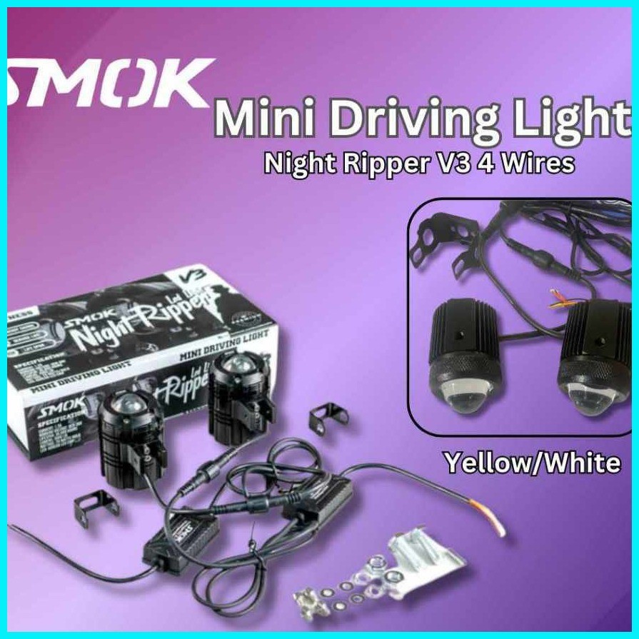 SMOK MINI DRIVING LIGHT 4 wires v3 night ripper | Shopee Philippines