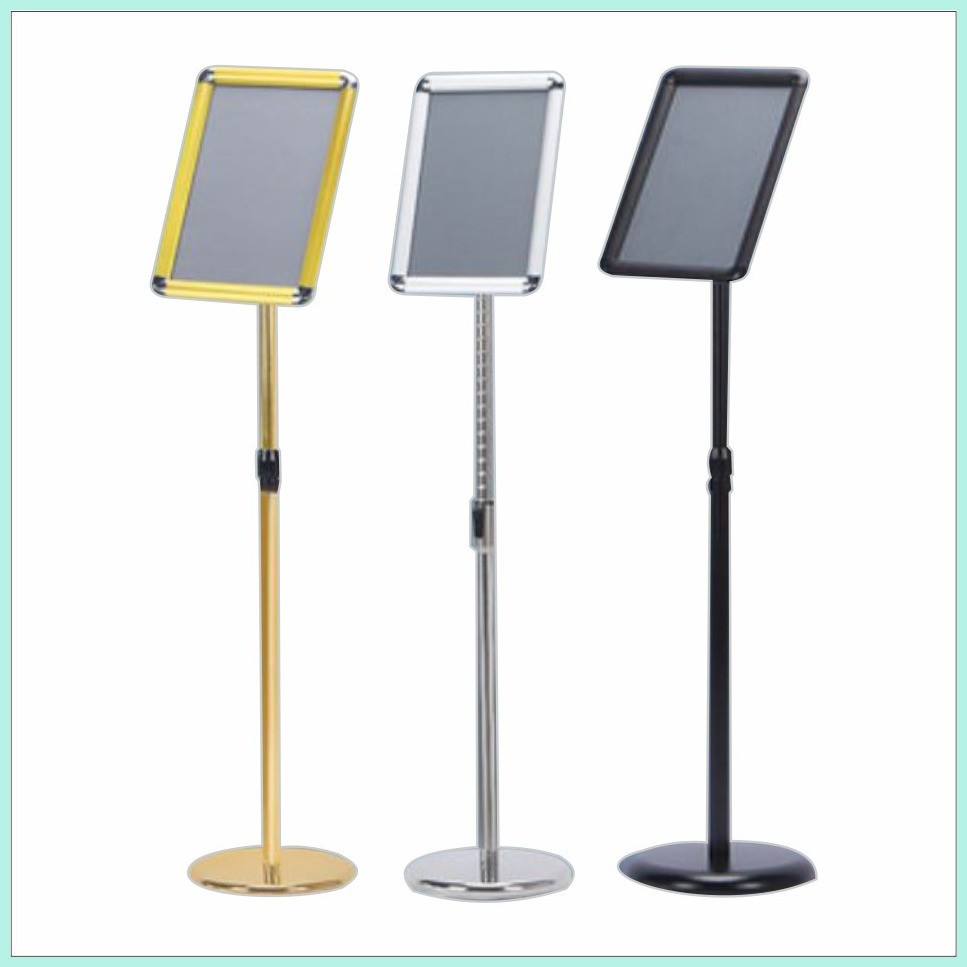 A4 Aluminum Sign Stand / Display Frame Standee Office Store Promo Menu ...