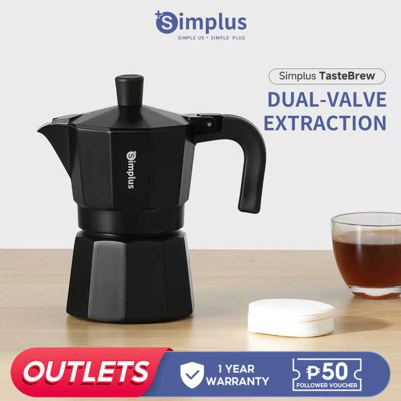 Simplus Moka Pot Dual-Vae Pressurized Extraction Rich Crema Intalian ...