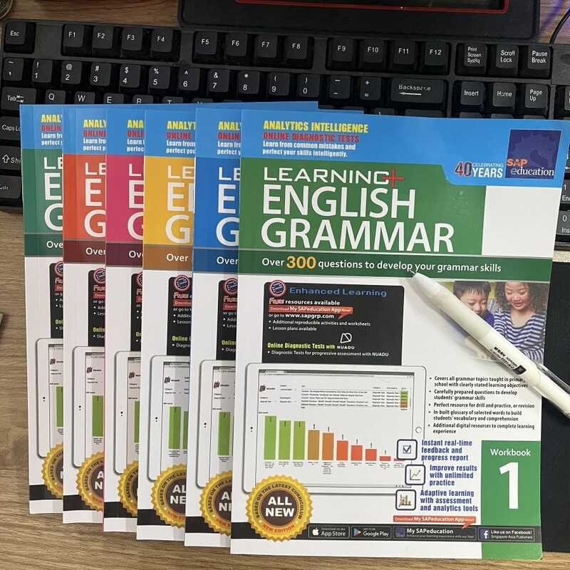 Learning English Singapore's Vocabulary Grammar Book 1-6 Grade SAP ...