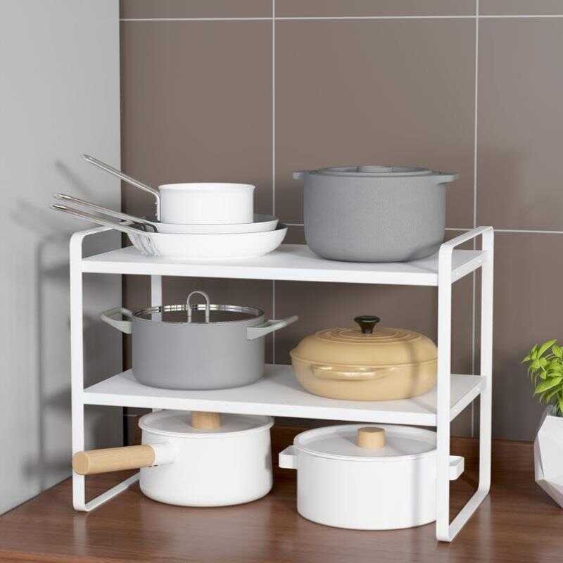 ☑♥ Kitchen Utensil Storage Under Sink Built-in Pot Bowl Pan Organizer ...
