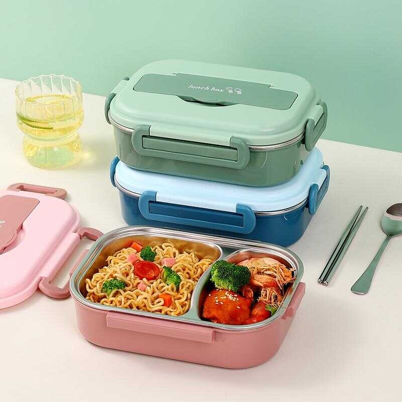 304 Stainless Steel Insulated Lunch Box For Office Workers And Students ...