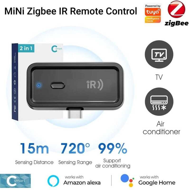 WIFI Tuya Infrared Smart Life App Mini Universal IR Remote Control Type ...