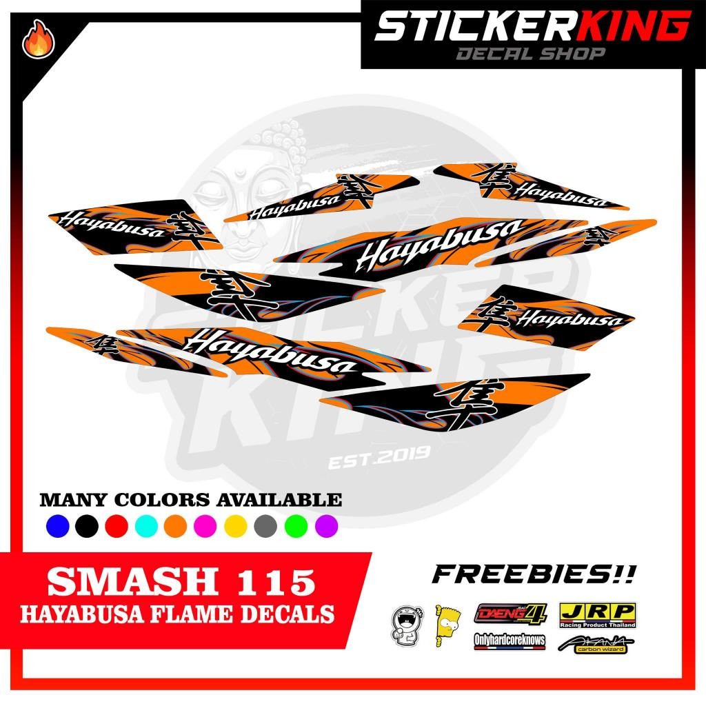 SMASH 115 HAYABUSA FLAME FIRE APOY CONCEPT WITH FREEBIES LAMINATED ...
