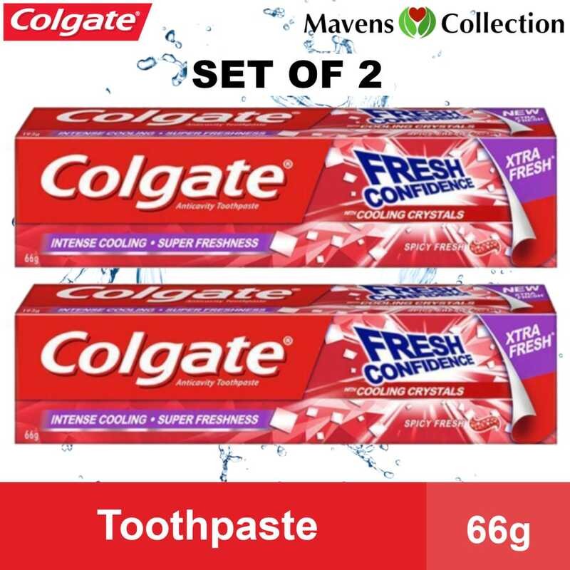 Colgate Toothpaste Confidence With Cooling Crystals Spicy Fresh (Red ...