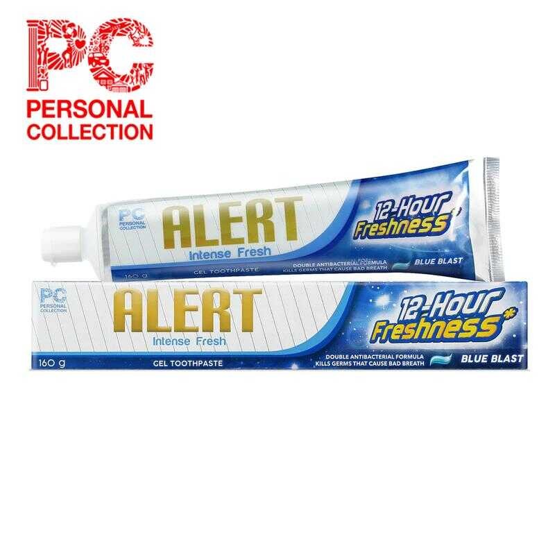 Alert Blue Blast Intense Fresh Gel Toothpaste 160G - Organic ...