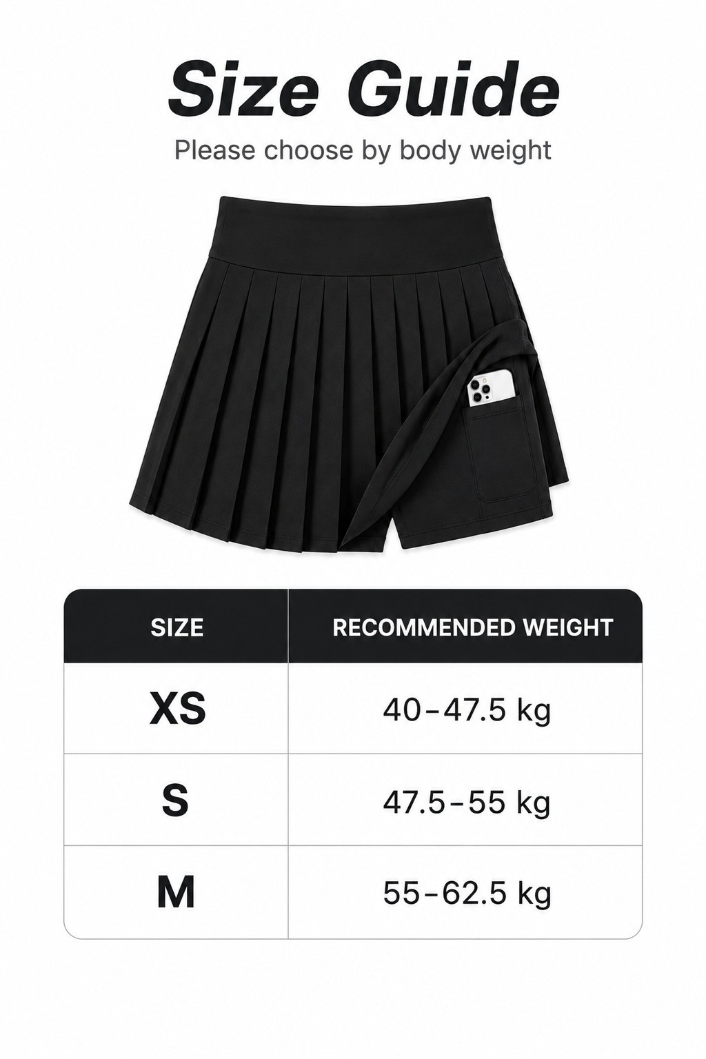 BUY 1 TAKE 1 Women's Pleated Tennis Skort High Waist Built-In Shorts ...