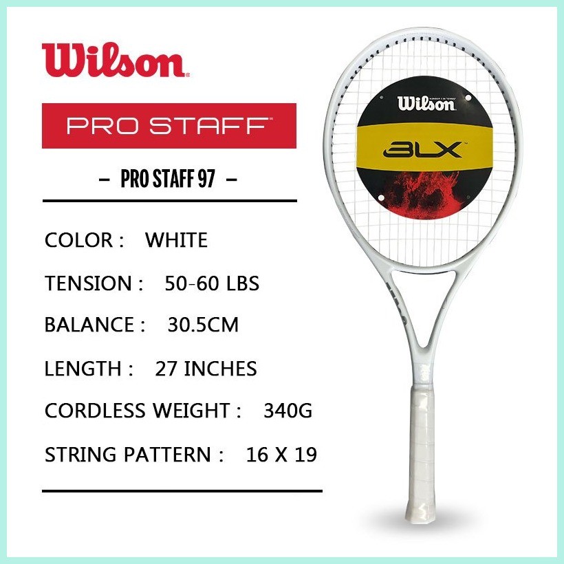 Wilson PRO STAFF RF97 v11 Tennis Racket Roger Federer AUTOGRAPH No.2 ...