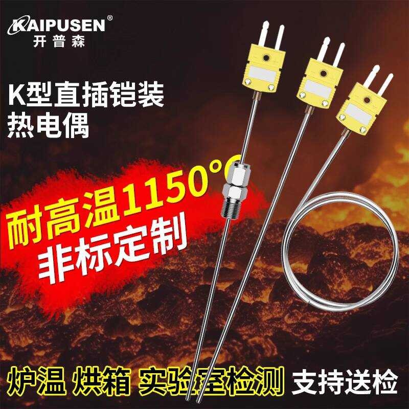 Capson K-type Armored High-temperature Thermocouple Quick Plug Flexible ...