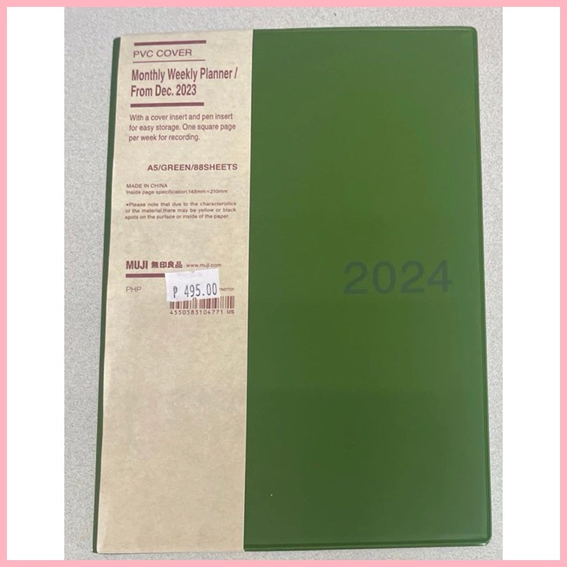 Brand New Auth Muji Spiral Notebook / Muji 2024 Planner | Shopee ...