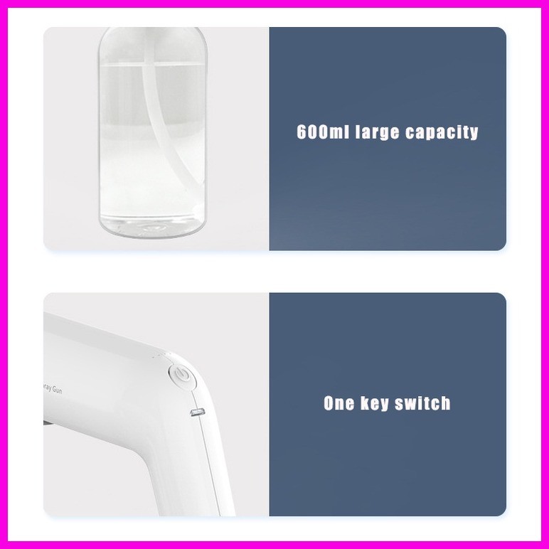 Nano atomizer disinfectant spray solution mist sprayer uv light ...