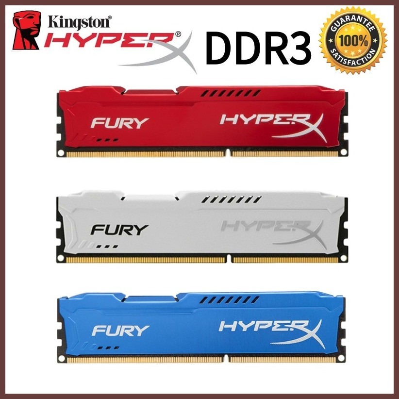 【In Stock】Kingston HyperX Fury DDR3 RAM 4GB 8GB DIMM 1600Mhz 1866Mhz ...