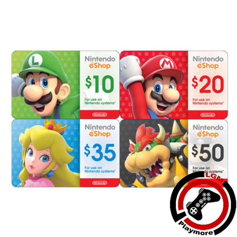 Eshop 10 | 20 | 30 | 35 | 50 USD - Nintendo Eshop (Us) - Playmore|Lyn's ...