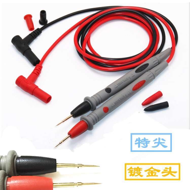 Universal Multimeter Test Leads Extra Fine Gold-Plated Copper Needle ...