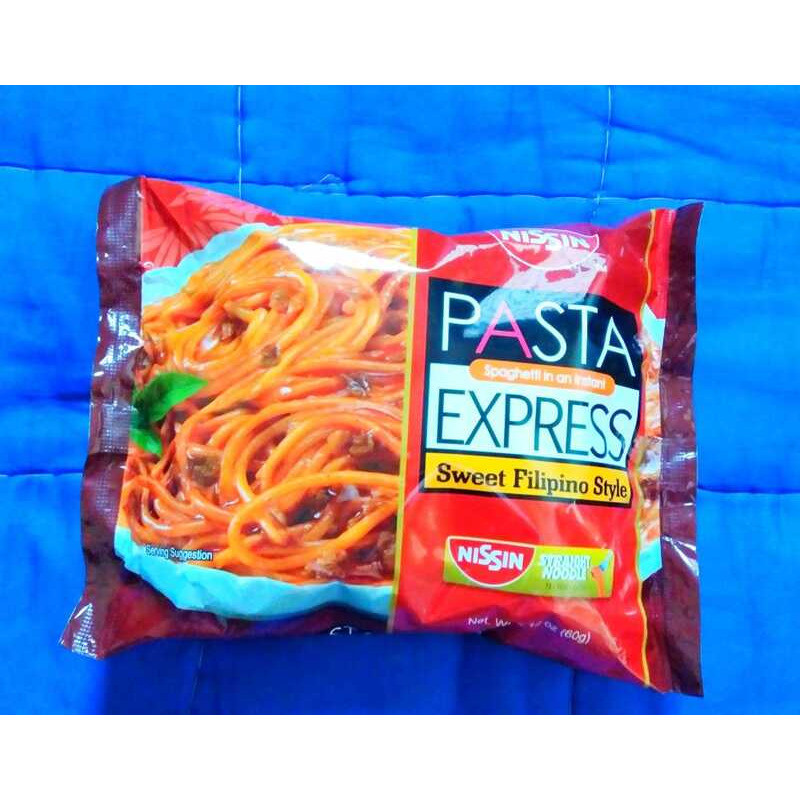 1 Nissin Pasta Spaghetti Express Sweet Filipino Style ( 60 G ) | Shopee ...