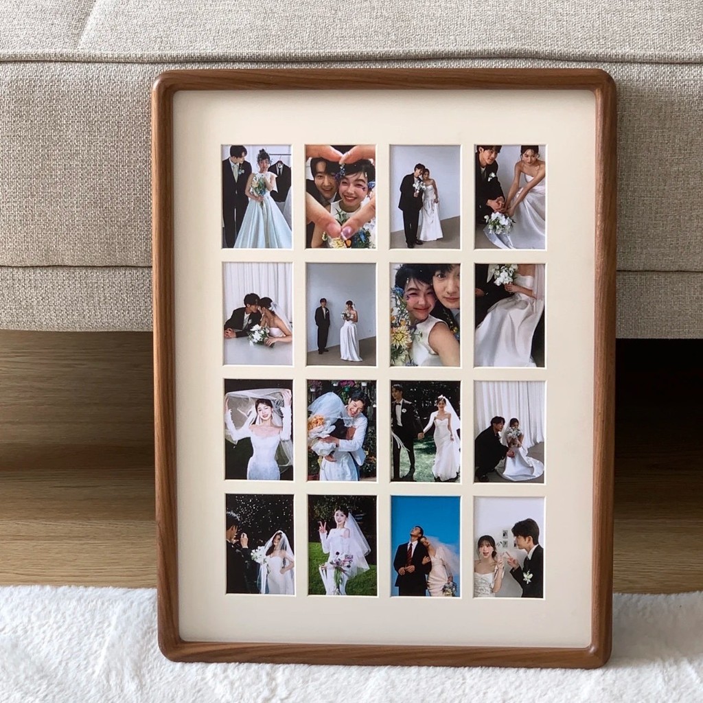 16 Grid Photo Frame DIY Puzzle Washing Photos Table To Commemorate ...
