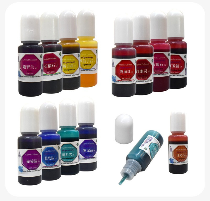 Liquid Solid Transparent Color Resin Pigments Dye UV Resin Epoxy DIY ...