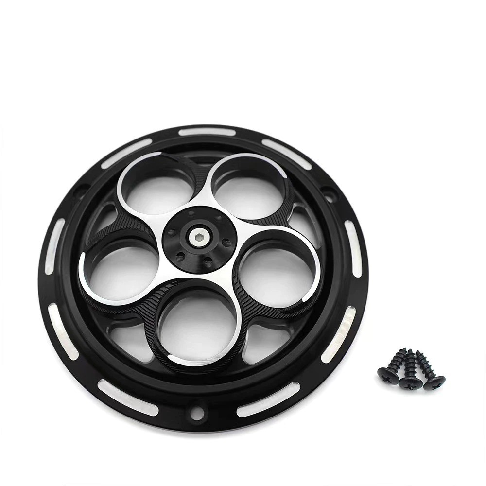 Arm CNC Radiator Fan Cover 2-Color Spinner Design For Vespa Mio Beat ...