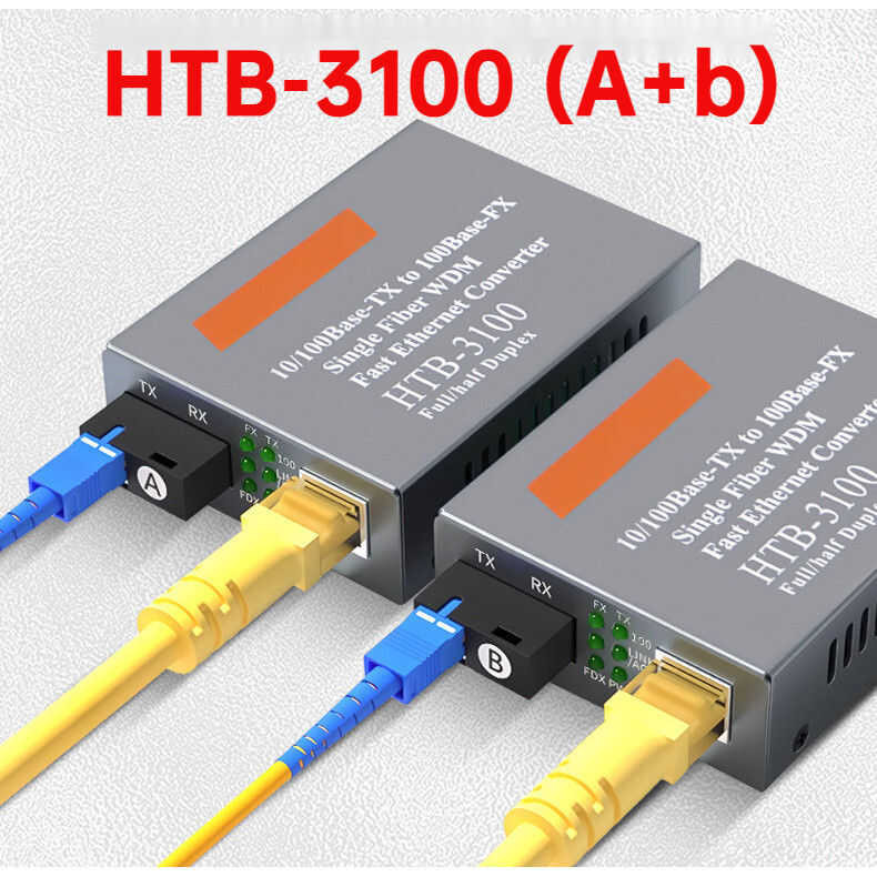 Fiber Optic Transceiver Htb-3100Ab, A Pair Of 100Mbps Single-Mode ...