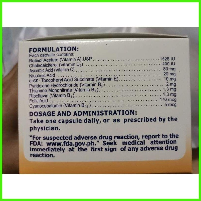 Multivitamin multilem capsule | Shopee Philippines