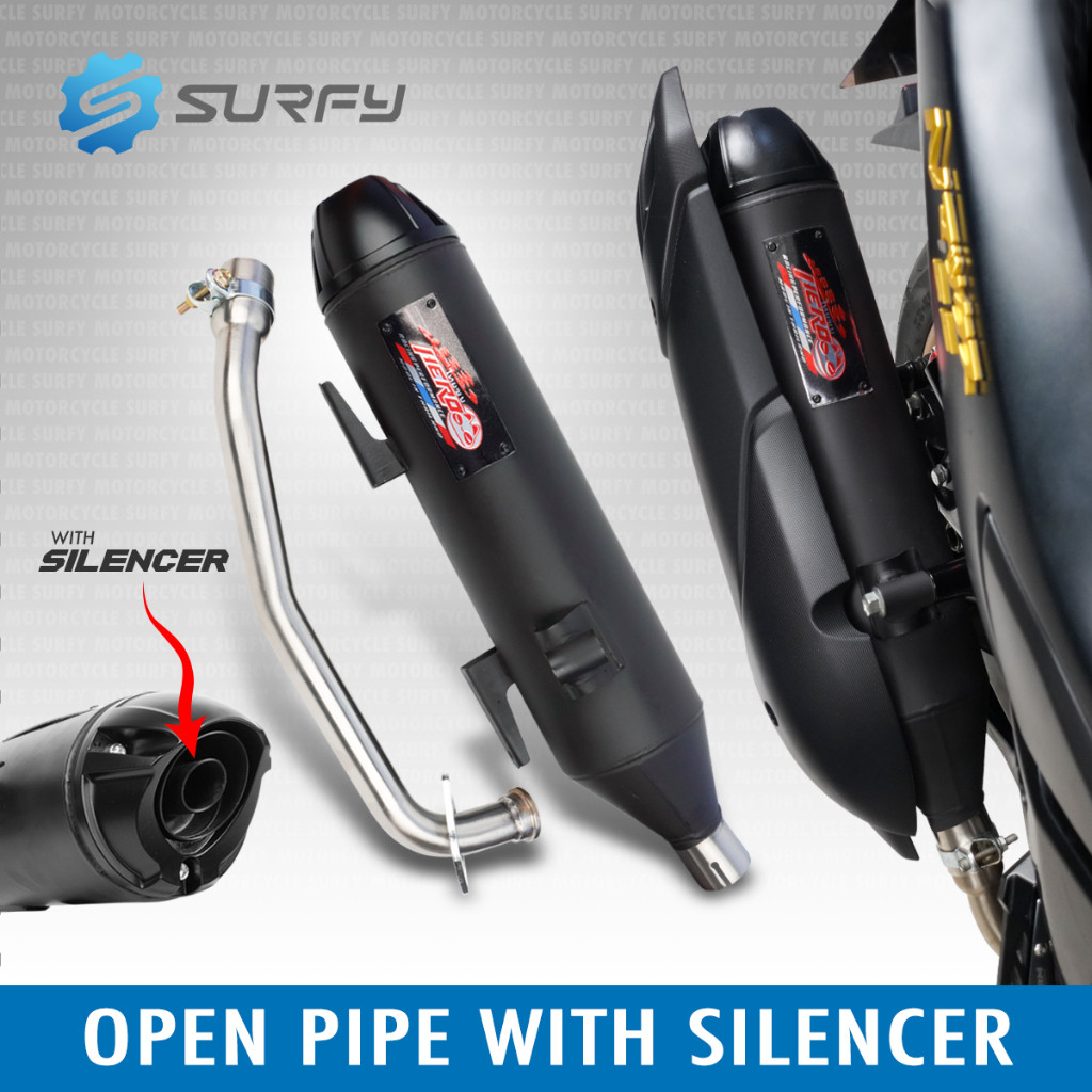 Racing Hero Pipes Muffler V4 Set For Nmax V2 Power Pipes With Stainless ...