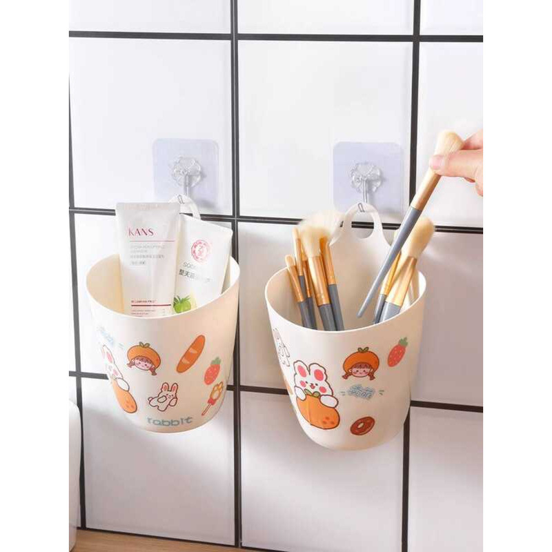 Hanging Trash Can Mini Student Dormitory Upper Bunk Wall-Mounted Box ...