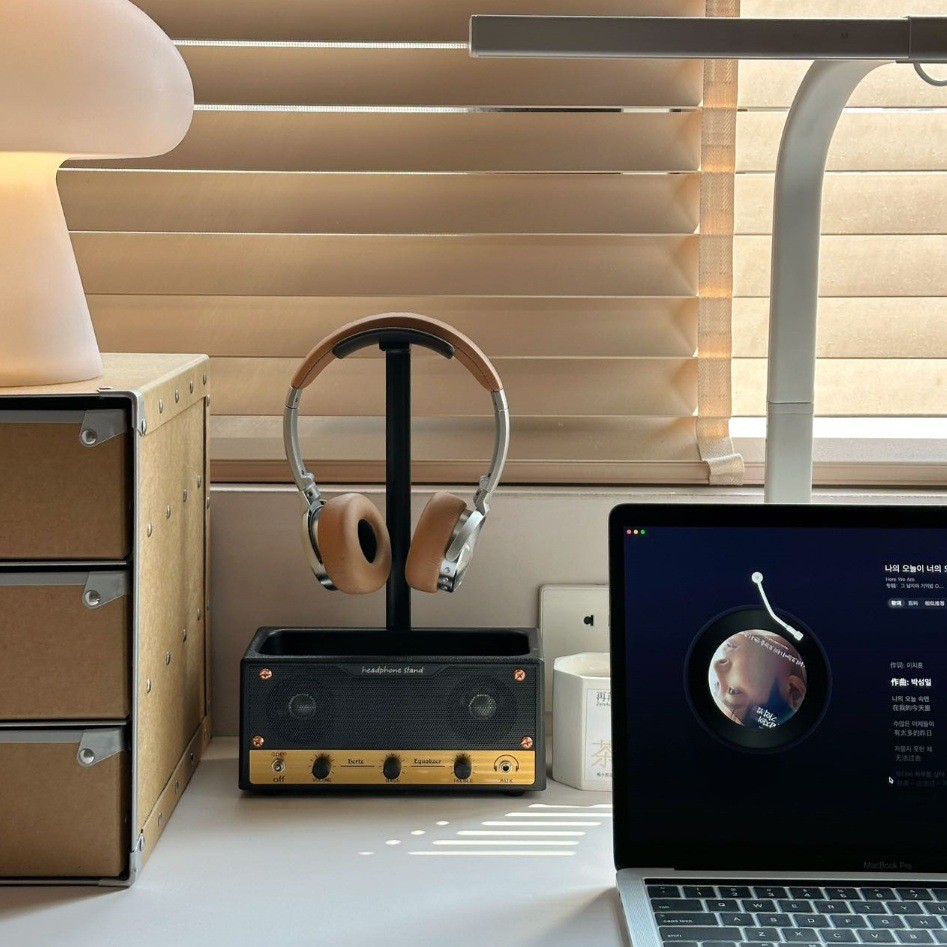 American Speaker Headset Bracket Storage Box Storage Desktop Removable ...