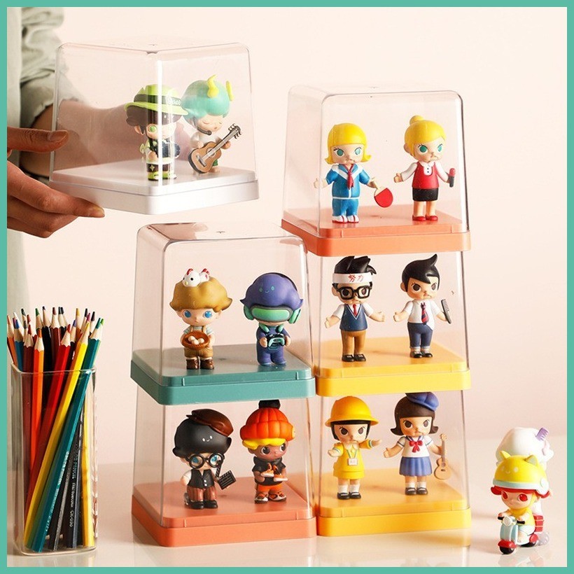 ⚽︎ Acrylic display case collections stackable storage box blind box ...
