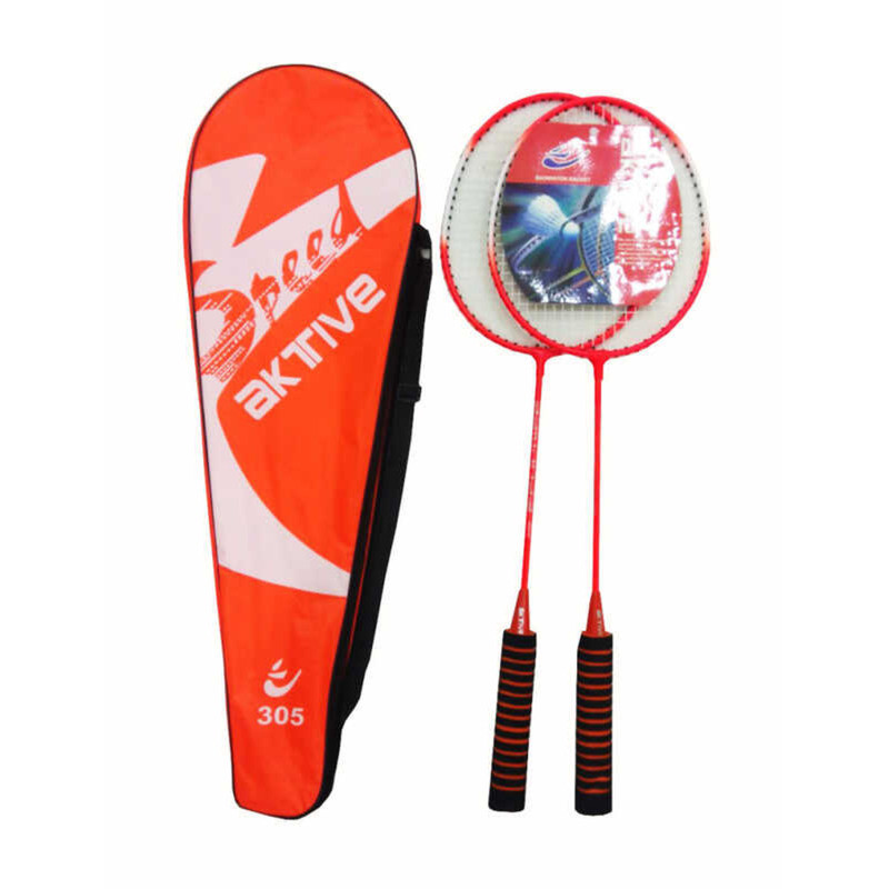 Aktive Badminton Racket 305 Double With Aktive Freather Shuttle 3 Pcs ...