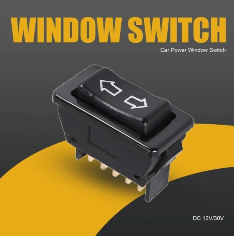 Universal Car Power Window Switch - 12V/24V 5-Pin LED Control Button ...
